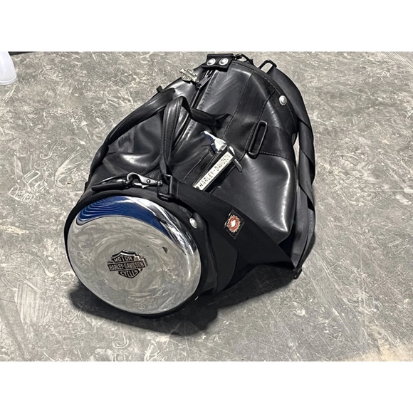 Harley Davidson Hub Cap Carrying Bag - Rare